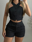 Vest and Shorts Set for Women