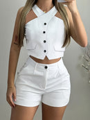 Vest and Shorts Set for Women