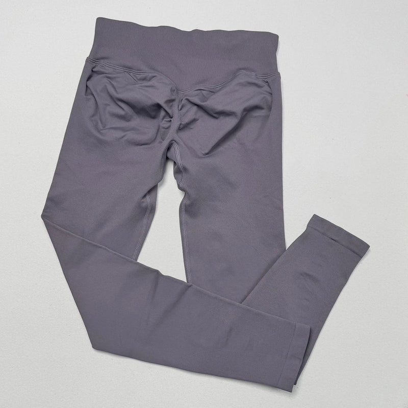 VEQKING Scrunch Butt Women Yoga Pants Seamless Sports Leggings Low Waist Gym Fitness Tights Quick Drying Fall Warm Workout Pants - FlyStore