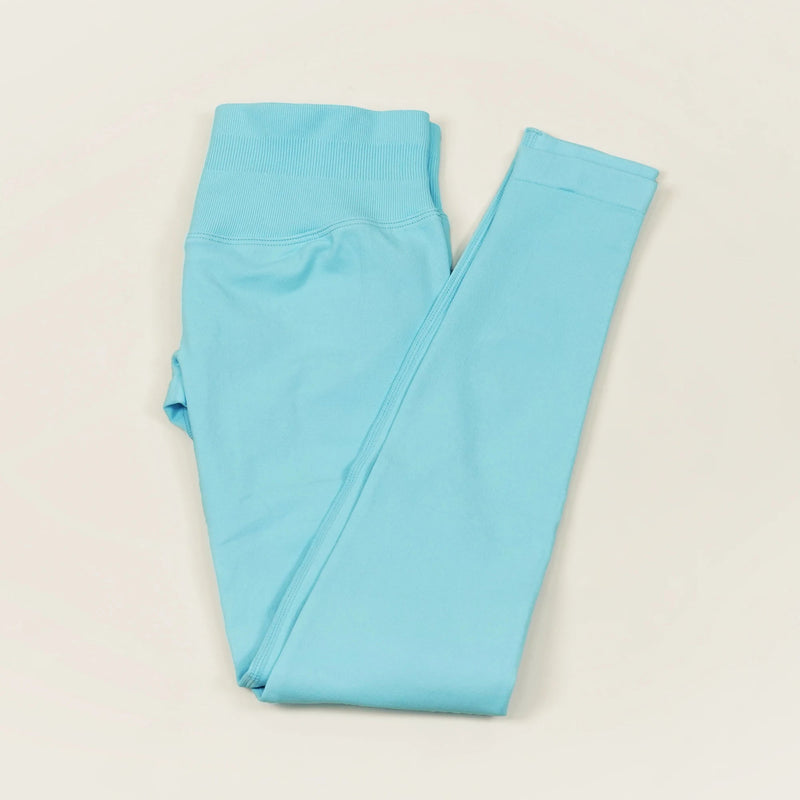 VEQKING Scrunch Butt Women Yoga Pants Seamless Sports Leggings Low Waist Gym Fitness Tights Quick Drying Fall Warm Workout Pants - FlyStore