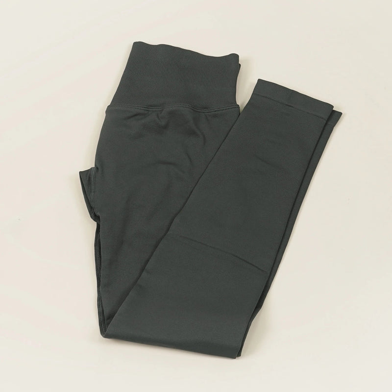 VEQKING Scrunch Butt Women Yoga Pants Seamless Sports Leggings Low Waist Gym Fitness Tights Quick Drying Fall Warm Workout Pants - FlyStore