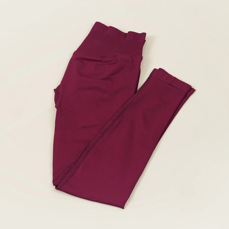 VEQKING Scrunch Butt Women Yoga Pants Seamless Sports Leggings Low Waist Gym Fitness Tights Quick Drying Fall Warm Workout Pants - FlyStore