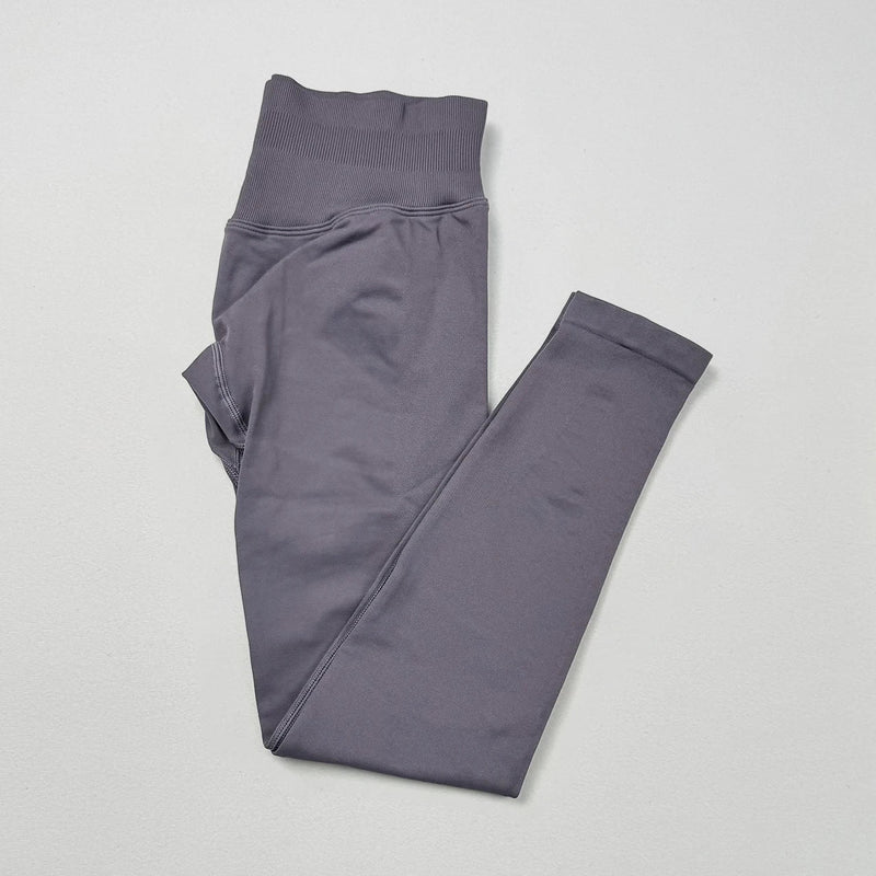 VEQKING Scrunch Butt Women Yoga Pants Seamless Sports Leggings Low Waist Gym Fitness Tights Quick Drying Fall Warm Workout Pants - FlyStore